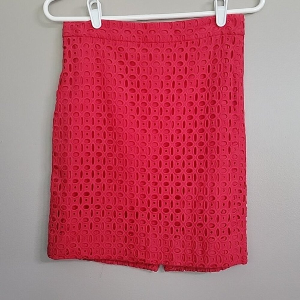 J. Crew Red No. 2 Pencil Skirt Size 0